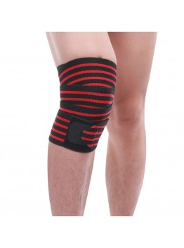 Men Women 1 Piece Sports Fitness Elastic Knee Pad Stripe Wide Brim Elbow Pad