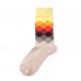 Men Sub  gradient Cotton Breathable Socks Comfortable Casual Sports Long Tube Socks