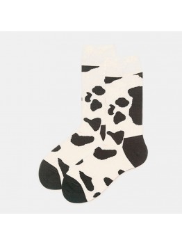 Couple Models Cow Texture Cotton Socks Japanese And Korean Style Cute Cotton Socks For Men And Women