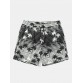 Mens Coconut Tree Striped Print Holiday Loose Drawstring Shorts