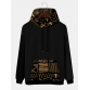 Mens Ethnic Printed Kangaroo Pocket Long Sleeve Hooded Sweatshirts