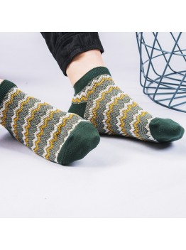 Men’s Cotton Vintage Sock Ethnic Style No  show Socks