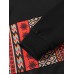 Mens Ethnic Seamless Printed Long Sleeve Hooded Sweatshirts